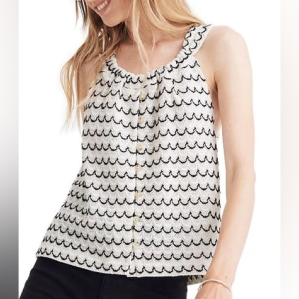 Madewell texture & thread tank